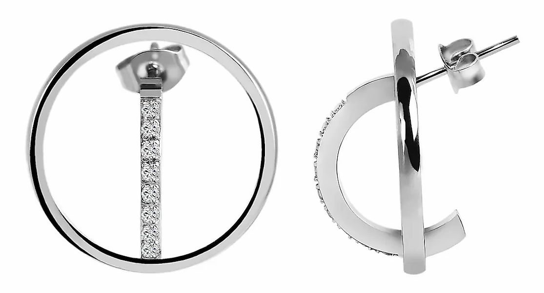 Adelia´s Paar Ohrhänger "Damen Ohrringe – Ohrstecker aus Edelstahl mit Stra günstig online kaufen