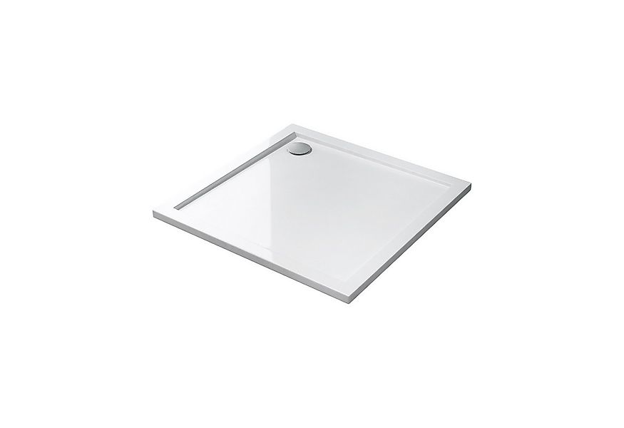 doporro Duschwanne Duschtasse flach aus Acryl DIN-Anschlüsse Faro1, Quadrat günstig online kaufen