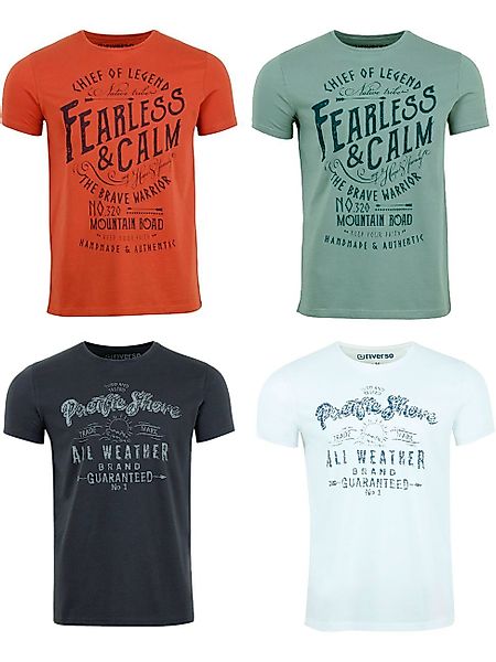 riverso T-Shirt Herren Printshirt RIVLeon Regular günstig online kaufen