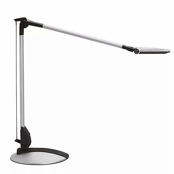 LED-Schreibtischlampe MAULoptimus, silber, Standfuß, dim CCT günstig online kaufen