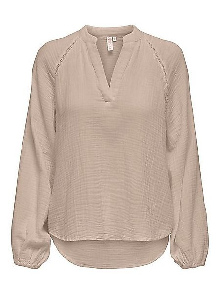 ONLY Blusenshirt Legere Shirt Bluse mit Ballonärmeln V-Neck Top ONLTHYRA 72 günstig online kaufen