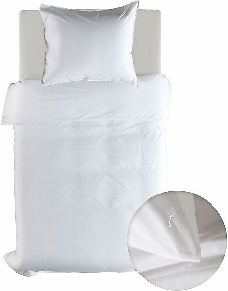 YELLOW Bettwäsche "Suite-Mumbai" 2 Stk. Uni Design, 100% Baumwolle ab 135x2 günstig online kaufen