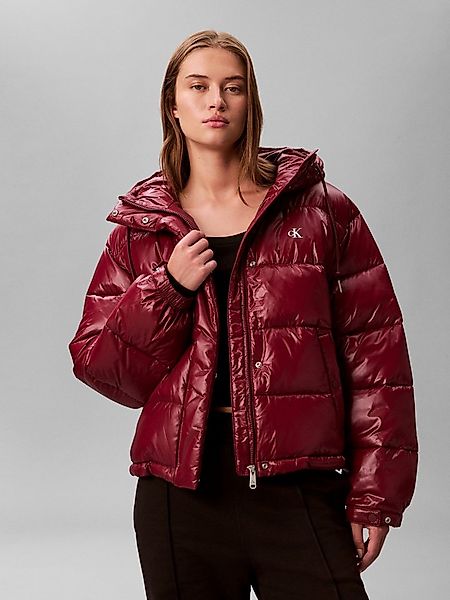 Calvin Klein Jeans Steppjacke SHINE PUFFER regular fit, mit Kapuze, glänzen günstig online kaufen