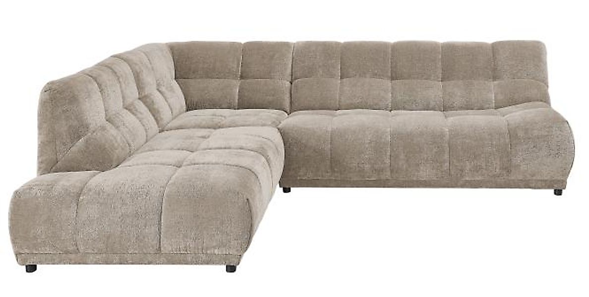 Ecksofa ca. 284x250 cm Anbauottomane Rechts Cappucino günstig online kaufen