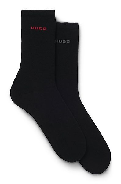 HUGO Socken RS UNI LOGO (2-Paar) mittelhoh, aus Baumwoll-Mix mit Logos günstig online kaufen