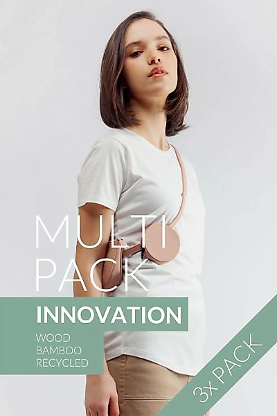3er Pack „Innovative Material Mix” für Frauen günstig online kaufen