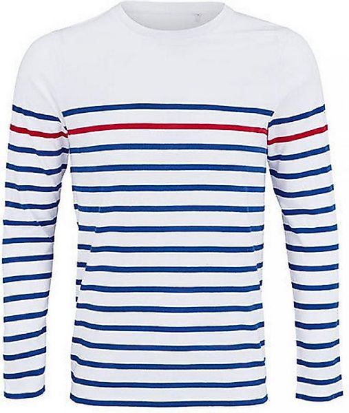 SOLS Langarmshirt Herren Shirt Men´s Long Sleeve Striped T-Shirt Matelot günstig online kaufen