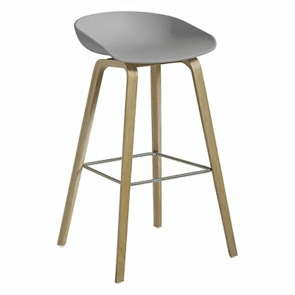 Barhocker About a stool AAS 32 HIGH plastikmaterial grau / H 75 cm - Recyce günstig online kaufen