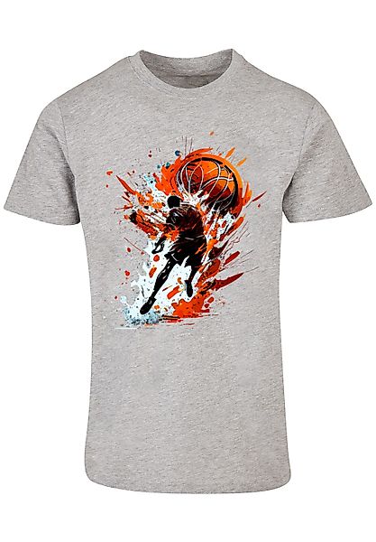 F4NT4STIC T-Shirt "Basketball Splash Sport UNISEX", Print günstig online kaufen