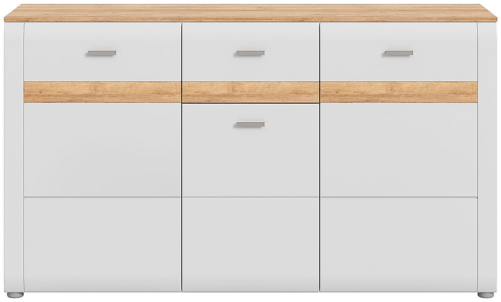INOSIGN Sideboard "Aska, Breite 150cm, Metallgriffe,3 Türen,1 Schubkästen, günstig online kaufen