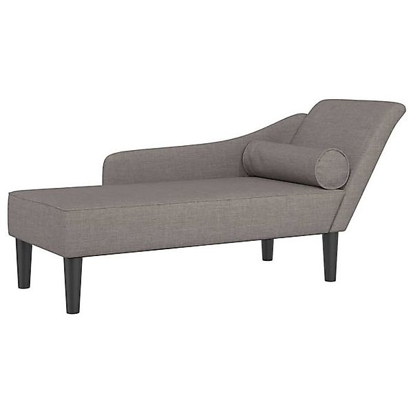 vidaXL Chaiselongue, Chaiselongue mit Kissen Taupe Stoff günstig online kaufen