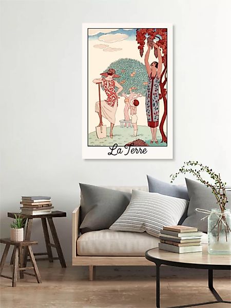 Poster / Leinwandbild - George Barbier: La Terre günstig online kaufen