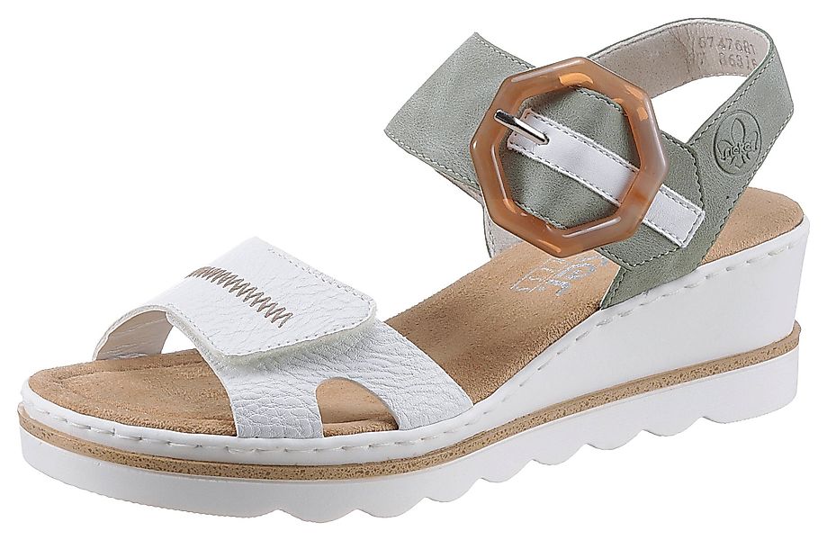 Rieker Sandalette, Sommerschuh, Sandale, Keilabsatz, mit günstig online kaufen
