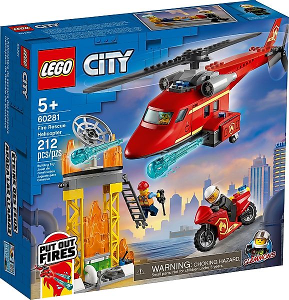 LEGO® LEGO® City 60281 Feuerwehrhubschrauber Konstruktionsspielsteine, günstig online kaufen