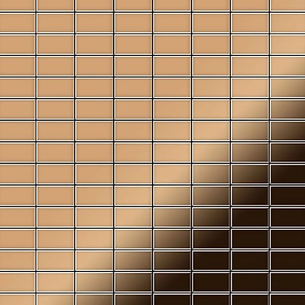 ALLOY Mosaik Fliese Massiv Metall Titan Hochglanz Kupfer 1,6mm Bauhaus-ti-a günstig online kaufen