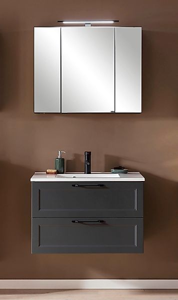welltime Badmöbel-Set "Lana" Komplett-Set, 2 Stk. tlg. Badezimmer-Set, 2-te günstig online kaufen