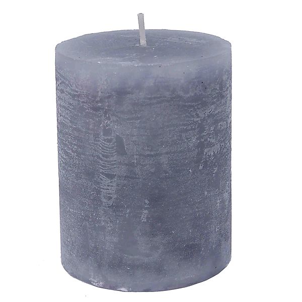 B&S Stumpenkerze Stumpenkerze durchgefärbt frostgrau 10 günstig online kaufen