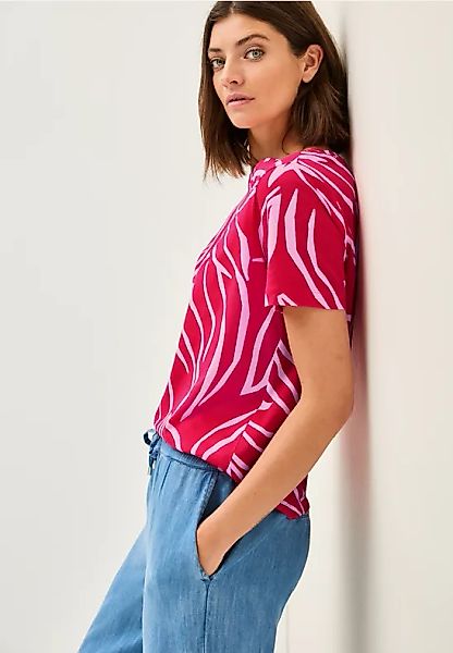 T-Shirt mit floralem Print günstig online kaufen