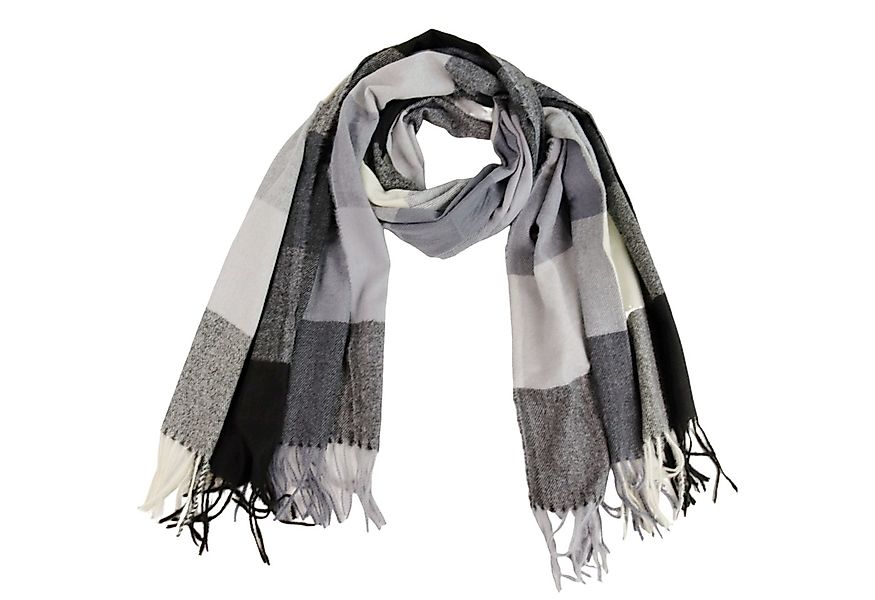 MIRROSI Modeschal weicher und warmer karierter Schal mit Fransen, 70x180cm, günstig online kaufen