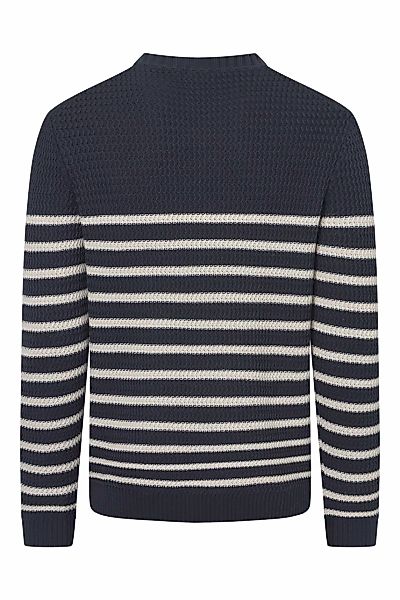 Joop Jeans Rundhalspullover "Gerono", Strickmuster, Patch seitlich am Rumpf günstig online kaufen