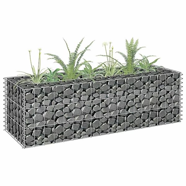vidaXL Hochbeet Gabionen-Hochbeet Verzinkter Stahl 90×30×30 günstig online kaufen
