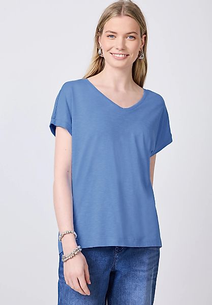 STREET ONE STUDIO T-Shirt, mit V-Ausschnitt günstig online kaufen