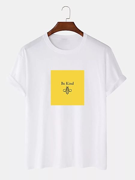 Herren 100% Baumwolle Graphic Round Neck Casual Kurzarm T-Shirts günstig online kaufen