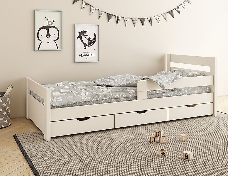 OTTO home Kinderbett ""TIMMO ", inklusive 3 Schubkästen" bodentief, mit Rau günstig online kaufen