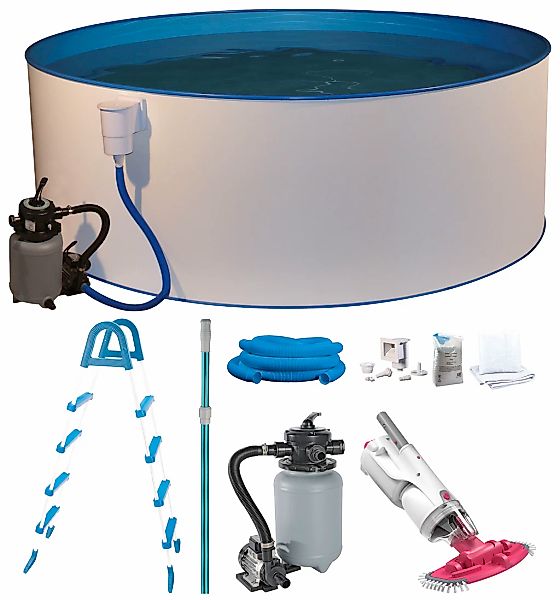 my POOL BWT Rundpool "Mit Akku-Bodensauger BC30" Tiefe 1,2 m, in zwei Größe günstig online kaufen