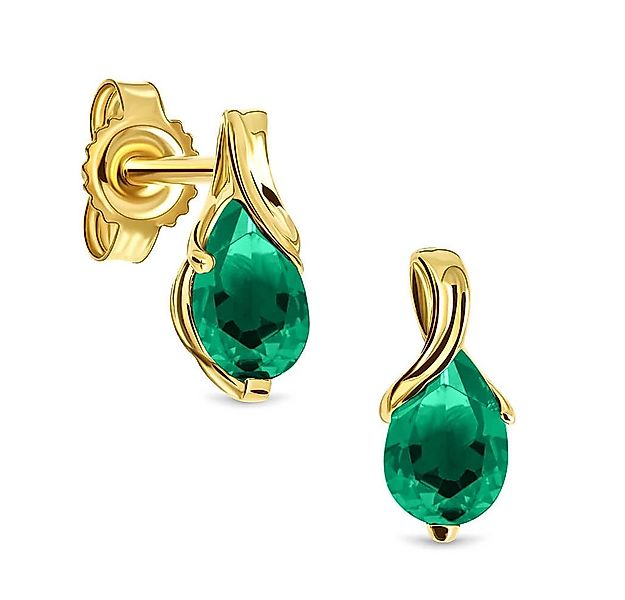 Miore Paar Ohrstecker MG4265E Gelbgold mit Smaragden 0,68 Karat, Ohrringe 1 günstig online kaufen