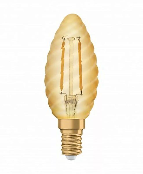 OSRAM LED VINTAGE 1906 CLASSIC BW 22 FS Warmweiß Filament Gold Gedreht E14 günstig online kaufen