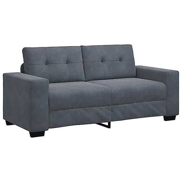 vidaXL Sofa Zweisitzer-Sofa Dunkelgrau 140 cm günstig online kaufen