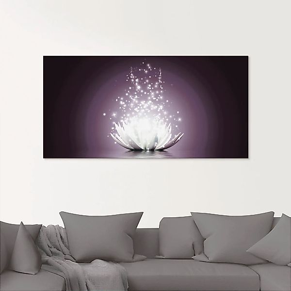Artland Glasbild "Magie der Lotus-Blume" 1 Stk. tlg. in verschiedenen Größe günstig online kaufen