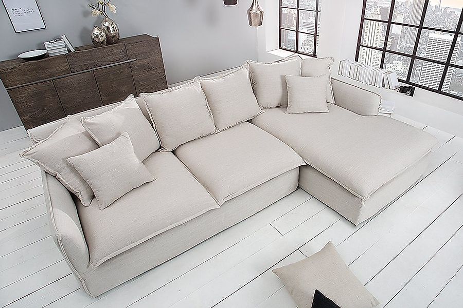 riess-ambiente Ecksofa HEAVEN 255cm natur, Einzelartikel günstig online kaufen