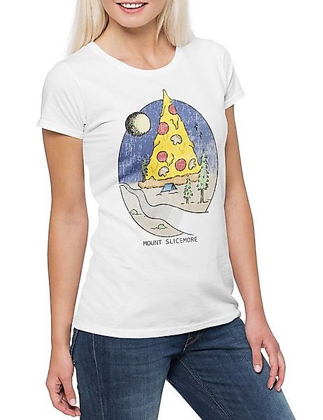 Urban Backwoods Print-Shirt Mount Slicemore Damen T-Shirt Pizza Maker Bäcke günstig online kaufen