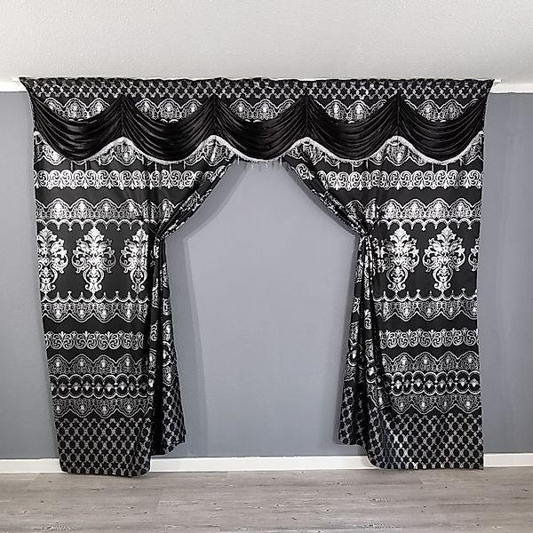 Gardinen by Justyna Verdunkelungsvorhang Barock Gardine günstig online kaufen