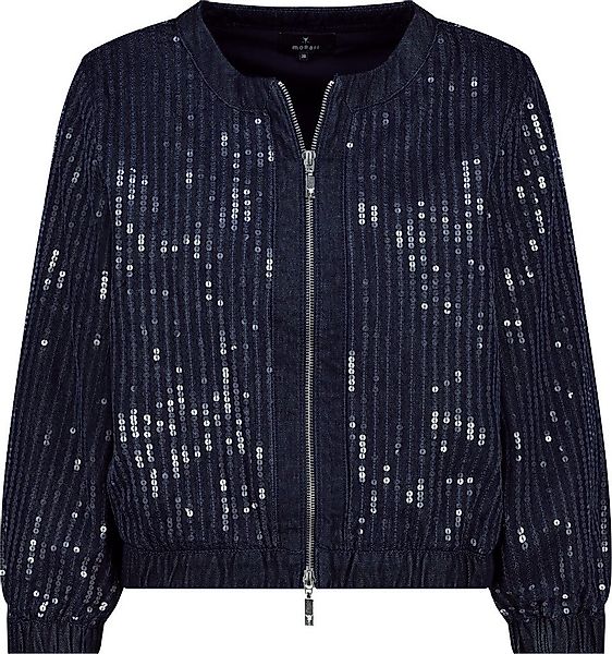 Monari Wolljacke Jeansjacke mit Pailletten Glänzende günstig online kaufen