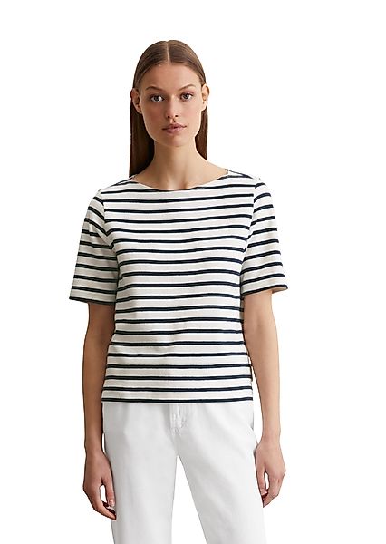 Marc O'Polo T-Shirt geringelt, U-Boot-Ausschnitt, gerade günstig online kaufen