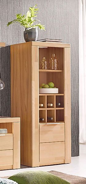 Home affaire Vitrine "ZARA81, 2 Fächer geschlossen, geölt, Wohnzimmer, teil günstig online kaufen