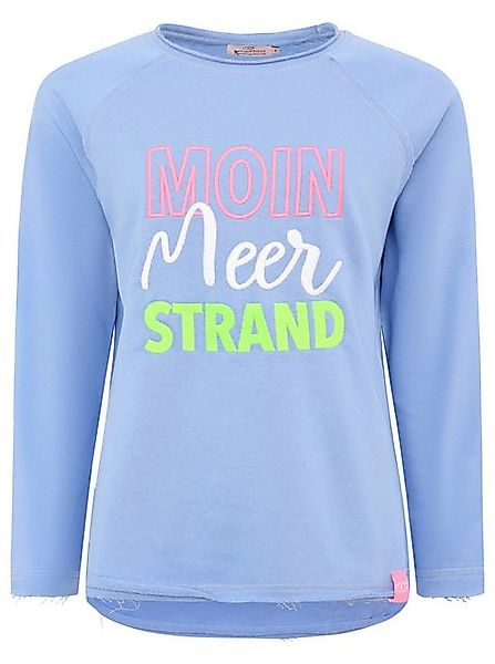 Zwillingsherz Hoodie "Moin Meer Strand" mit Used-Look Kanten und maritimer günstig online kaufen