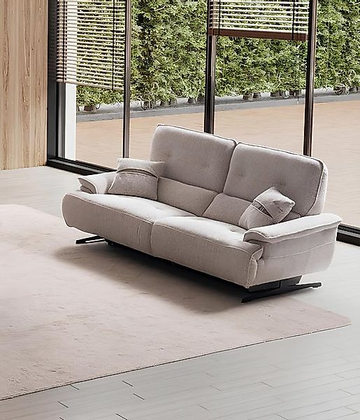 JVmoebel 3-Sitzer Sofa 3 Sitzer Beige Polster Sofas Design Luxus Textil Cou günstig online kaufen