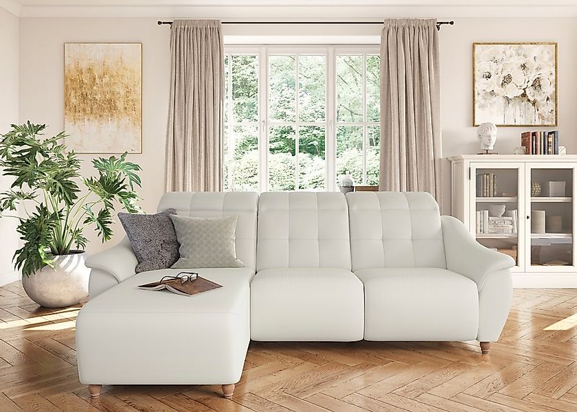 Home affaire Ecksofa "Boston L-Form" Kopfteilverstellung an jeder Sitzfläch günstig online kaufen