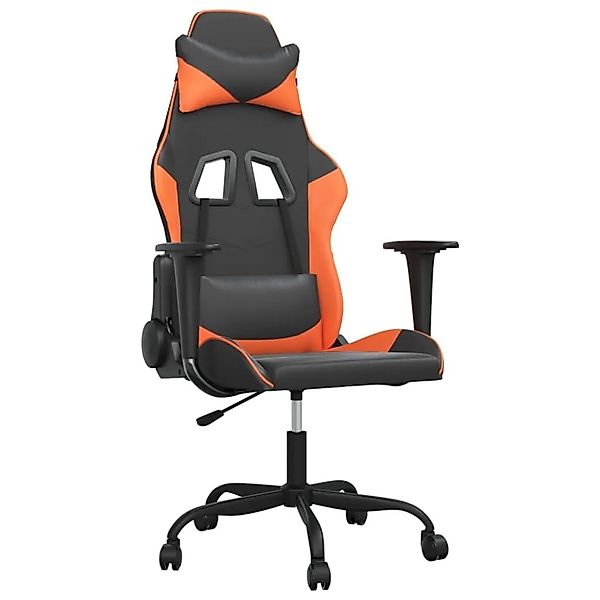 vidaXL Gaming-Stuhl mit Massagefunktion Schwarz und Orange Kunstleder 34540 günstig online kaufen