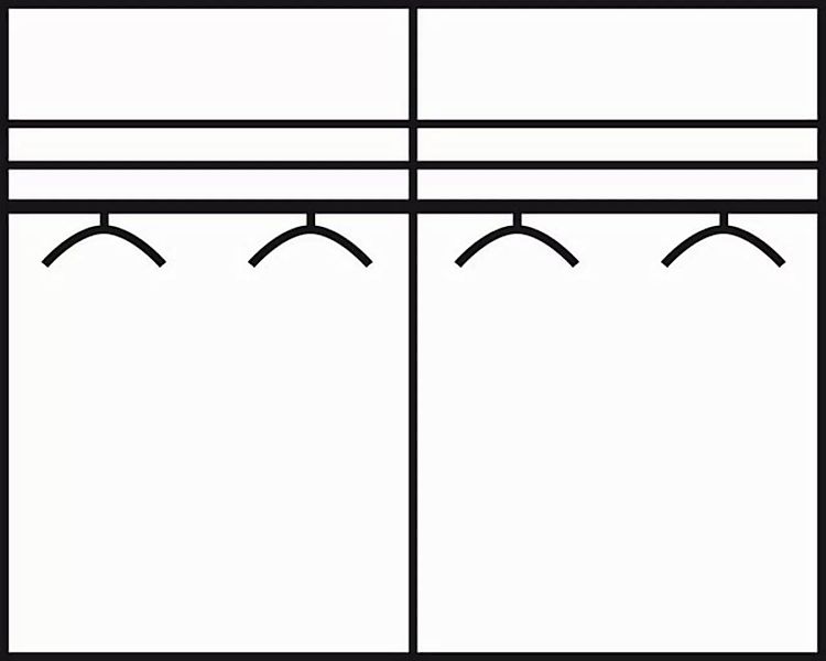 WIEMANN Kleiderschrank "Kansas", mit Spiegel und Glas günstig online kaufen