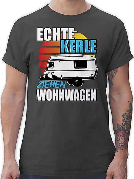 Shirtracer T-Shirt Echte Kerle ziehen Wohnwagen günstig online kaufen