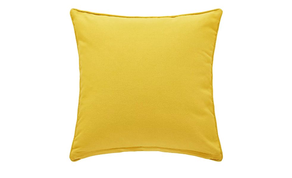 HOME STORY Kissen  Bella - gelb - 100% Polyesterfüllung - 40 cm - Sconto günstig online kaufen