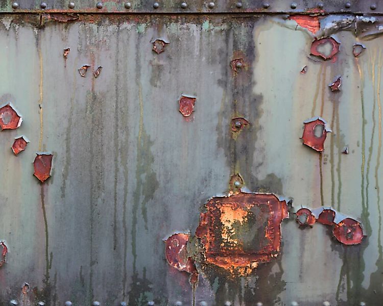 Fototapete "Metallwand" 4,00x2,50 m / Glattvlies Perlmutt günstig online kaufen