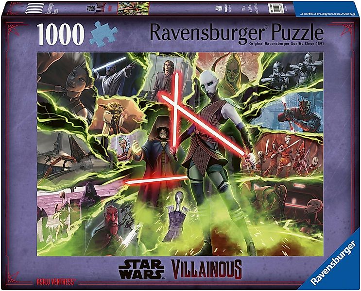 Ravensburger Puzzle Star Wars Villainous: Asajj Ventress, 1000 Puzzleteile, günstig online kaufen