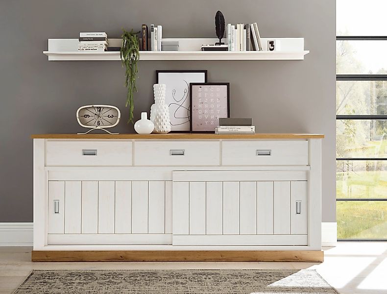 Home affaire Sideboard "Orlando, moderner Schrank, Kommode im Landhausstil" günstig online kaufen