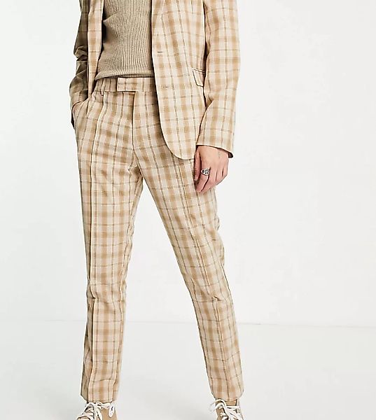 Reclaimed Vintage Inspired – Couture – Karierte Anzughose-Mehrfarbig günstig online kaufen